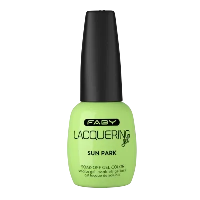 Sun Park - Lacquering Gel - 15ml Groene gellak | Groene gel nagellak | FABY