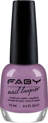 Purple Vegan Nail Polish Faby, natural nail polish without harmful substances