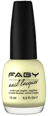 Vernis à ongles vegan jaune Faby, vernis à ongles naturel sans substances nocives