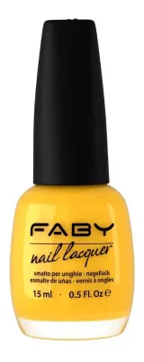 Gele vegan Nagellak Faby, natuurlijke nagellak zonder schadelijke stoffen