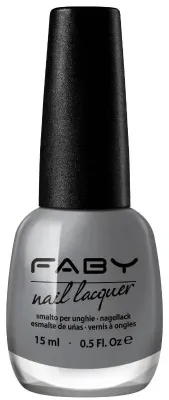 Grey vegan Nail Polish Faby, natural nail polish without harmful substances