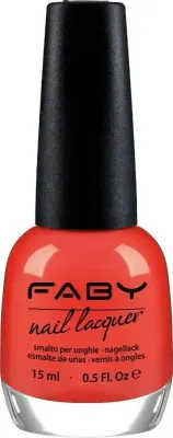 Lucky Coral - 15ml Pink vegan nail polish Faby, natural nail polish without harmful substances