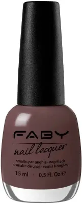 Via Montenapoleone - 15ml Bruine vegan Nagellak Faby, natuurlijke nagellak zonder schadelijke stoffen