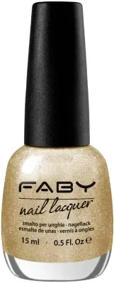 Goldener veganer Nagellack Faby, natürlicher Nagellack ohne Schadstoffe