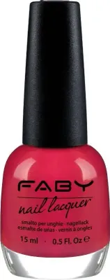 Roter veganer Nagellack Faby, natürlicher Nagellack ohne Schadstoffe