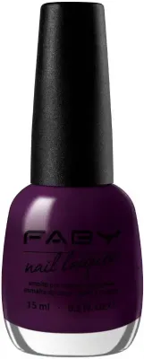 Purple vegan nail polish Faby, natural nail polish without harmful substances