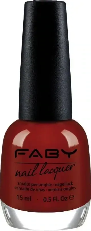 Burgundy vegan Nail Polish Faby, natural nail polish without harmful substances