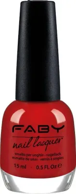 Vernis à ongles vegan rouge Faby, vernis à ongles naturel sans substances nocives