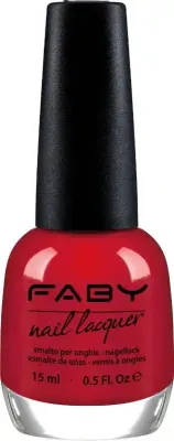 Red hot! - 15ml Red vegan Nail Polish Faby, natural nail polish without harmful substances