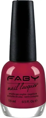 Vernis à ongles vegan rouge Faby, vernis à ongles naturel sans substances nocives
