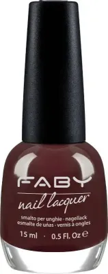 The importance of being Earnest - 15ml Brown vegan Nail Polish Faby, natural nail polish without harmful substances
