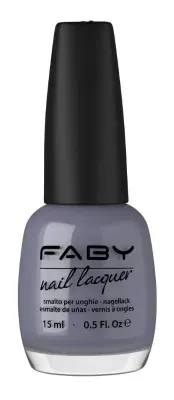 Grauer veganer Nagellack Faby, natürlicher Nagellack ohne Schadstoffe