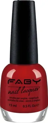 Red Carpet - 15ml Rode vegan Nagellak Faby, natuurlijke nagellak zonder schadelijke stoffen