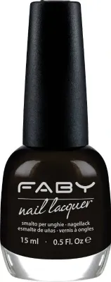 Schwarzer veganer Nagellack Faby, natürlicher Nagellack ohne Schadstoffe