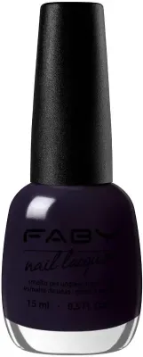 Purple vegan nail polish Faby, natural nail polish without harmful substances