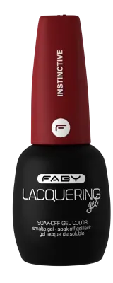 Instinctive - Laquering gel - 15ml Burgundy gel polish | Burgundy gel nail polish | FABY