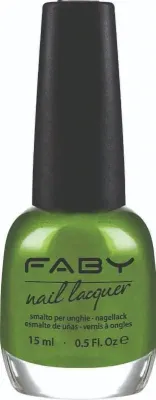 Rockabilly - 15ml Groene vegan Nagellak Faby, natuurlijke nagellak zonder schadelijke stoffen