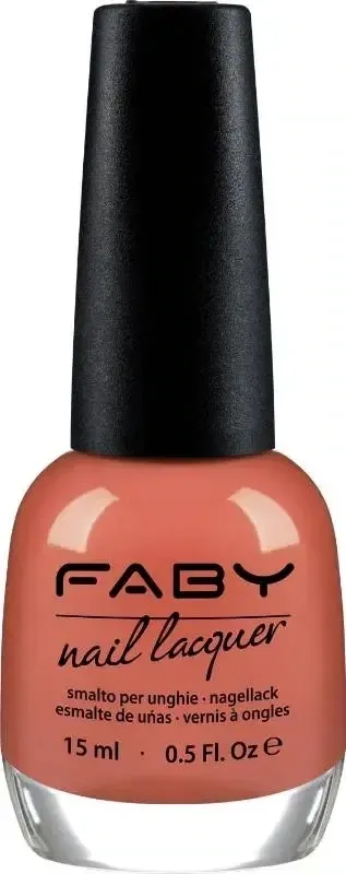 Brown vegan Nail Polish Faby, natural nail polish without harmful substances