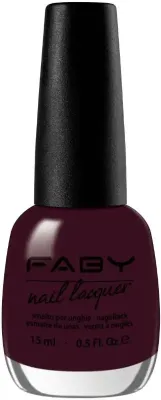 Bordeaux vegan nagellak Faby, natuurlijke nagellak zonder schadelijke stoffen