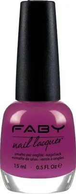 Purple vegan nail polish Faby, natural nail polish without harmful substances