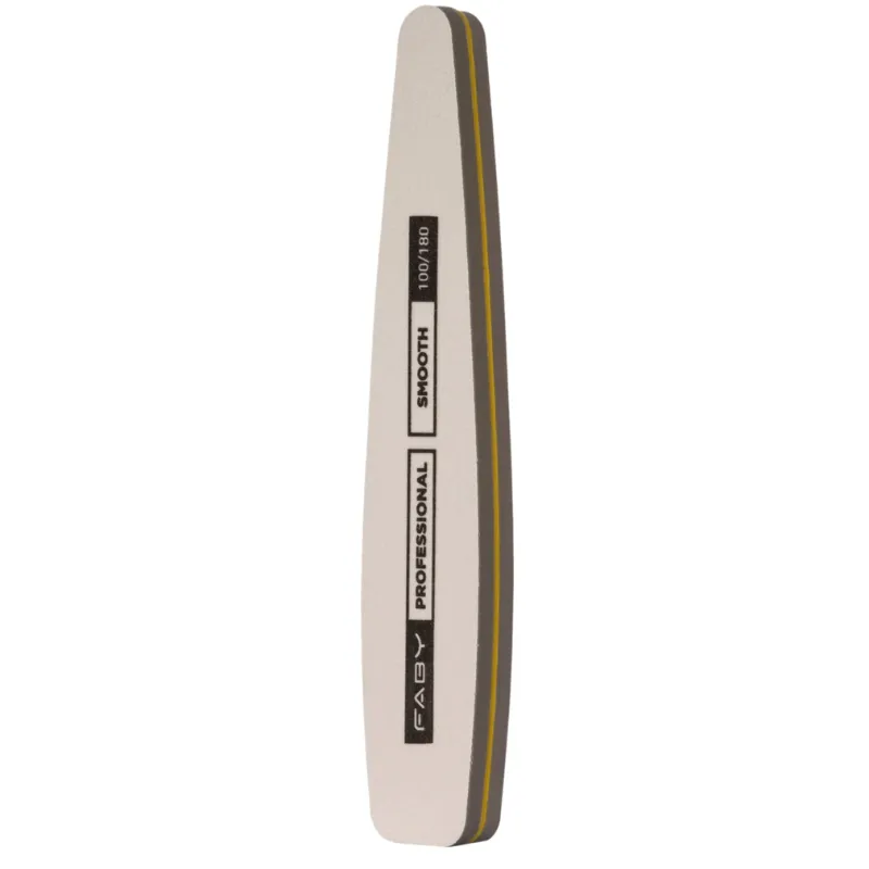 Faby Smooth 100/180 file – Professional nail file for salons and nail technicians