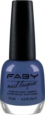 Blauwe vegan Nagellak Faby, natuurlijke nagellak zonder schadelijke stoffen