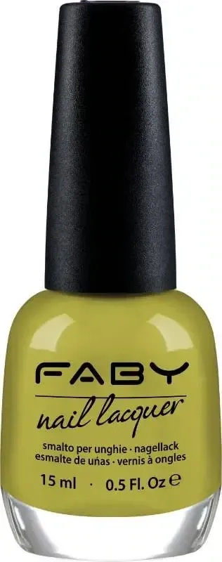 Green vegan Nail Polish Faby, natural nail polish without harmful substances