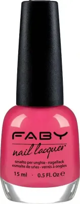 Hula Hoop Pink - 15ml Vernis à ongles Vegan rose Faby, vernis à ongles naturel sans substances nocives