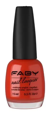 Rode vegan Nagellak Faby, natuurlijke nagellak zonder schadelijke stoffen