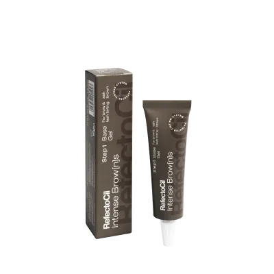 Intense Base Gel Ash Brown RefectoCil Intense Base Gel Ash Brown voor koele, asbruine wenkbrauwen en wimpers