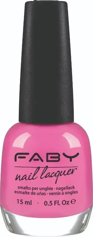 Dedicated to Brigitte - 15ml Pink Vegan Nail Polish Faby, natural nail polish without harmful substances