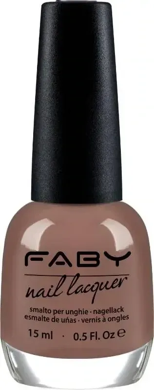 Footprints on the Beach - 15ml Brown vegan Nail Polish Faby, natural nail polish without harmful substances