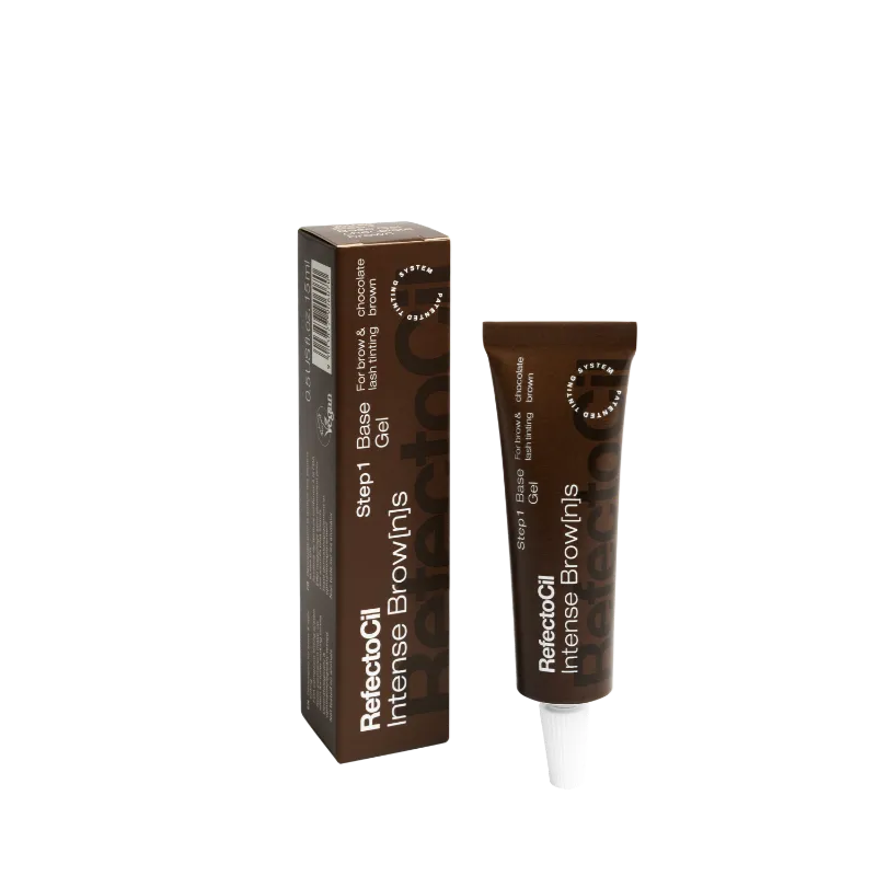 Intense Base Gel Chocolate Brown RefectoCil Intense Base Gel Chocolate Brown voor warme, chocoladebruine wenkbrauwen en wimpers
