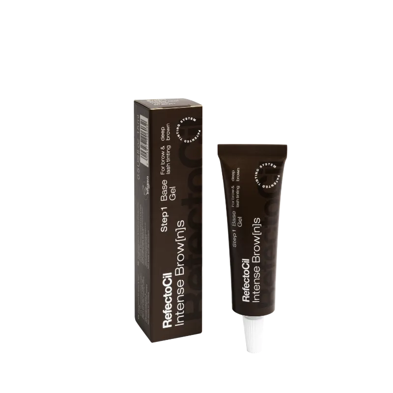 Intense Base Gel Deep Brown RefectoCil Intense Base Gel Deep Brown voor krachtige, diepbruine wenkbrauwen en opvallende wimpers