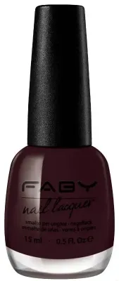 Bordeaux veganer Nagellack Faby, natürlicher Nagellack ohne Schadstoffe