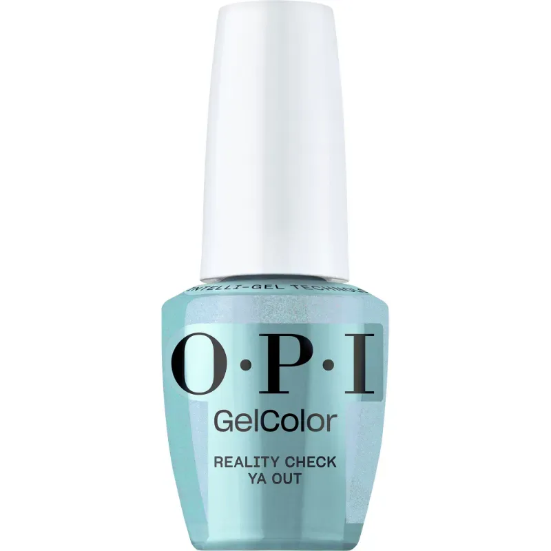 Reality Check Ya Out - GelColor - 15ml Gellak OPI GelColor Reality Check Ya Out – een glinsterende blauwe tint voor een frisse, trendy nagelstijl.