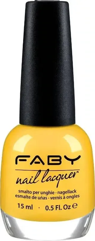 Torna a Sorrento - 15ml Vernis à ongles vegan jaune Faby, vernis à ongles naturel sans substances nocives