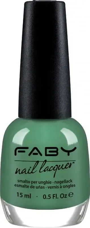Versailles Gardens - 15ml Green vegan Nail Polish Faby, natural nail polish without harmful substances