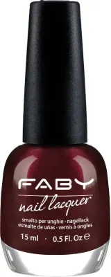 Vernis à ongles vegan bordeaux Faby, vernis à ongles naturel sans substances nocives