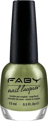 Evergreen - 15ml Grüner veganer Nagellack Faby, natürlicher Nagellack ohne Schadstoffe