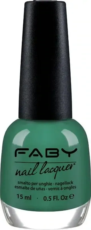 Springtime in Central Park - 15ml Vernis à ongles vegan vert Faby, vernis à ongles naturel sans substances nocives