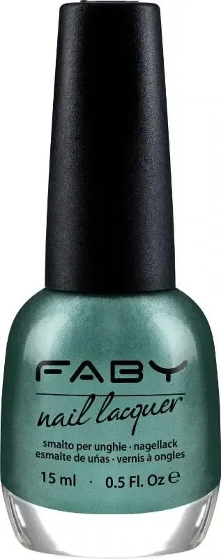 Aurora Borealis - 15ml Green vegan Nail Polish Faby, natural nail polish without harmful substances