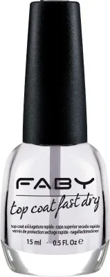 Top coat fast dry - 15ml ultradrogende topcoat vegan die nagellak in seconden droogt. Biedt hoogglans en beschermt tegen afbladderen voor een langdurige manicure. 15ml.