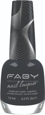 Schwarzer veganer Nagellack Faby, natürlicher Nagellack ohne Schadstoffe