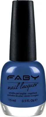 Low Tide - 15ml Blauwe vegan Nagellak Faby, natuurlijke nagellak zonder schadelijke stoffen
