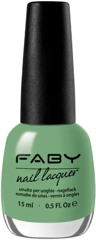 Un Mojito Por Favor! - 15ml Vernis à ongles vegan vert Faby, vernis à ongles naturel sans substances nocives