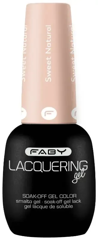 Sweet Natural - Lacquering gel - 15ml Nude gellak | Nude gel nagellak | FABY