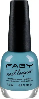 Blue vegan Nail Polish Faby, natural nail polish without harmful substances