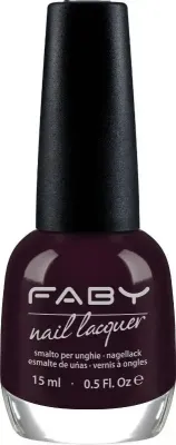 Violetter veganer Nagellack Faby, natürlicher Nagellack ohne Schadstoffe