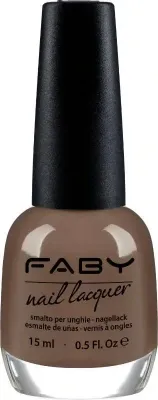 Brauner veganer Nagellack Faby, natürlicher Nagellack ohne Schadstoffe